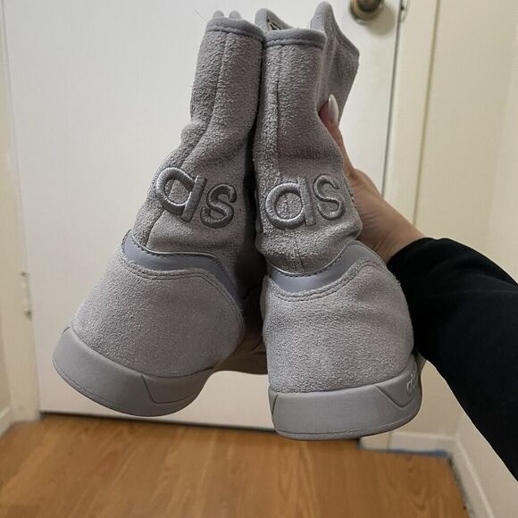 RARE!! ADIDAS gray suede sherpa lined slip on Extaboot size US 8 - Picture 7 of 12